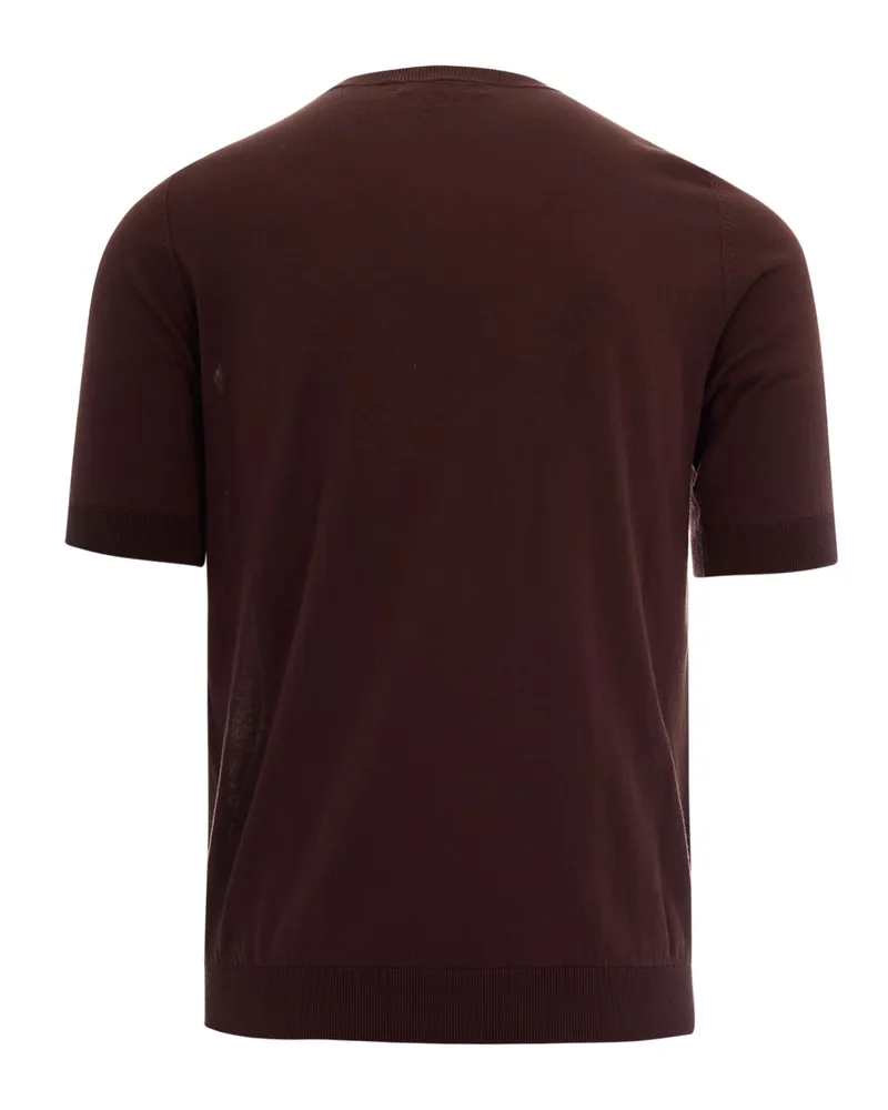 Ballantyne Men's T-Shirt Cotton Fondant T-Shirts And Polos Brown