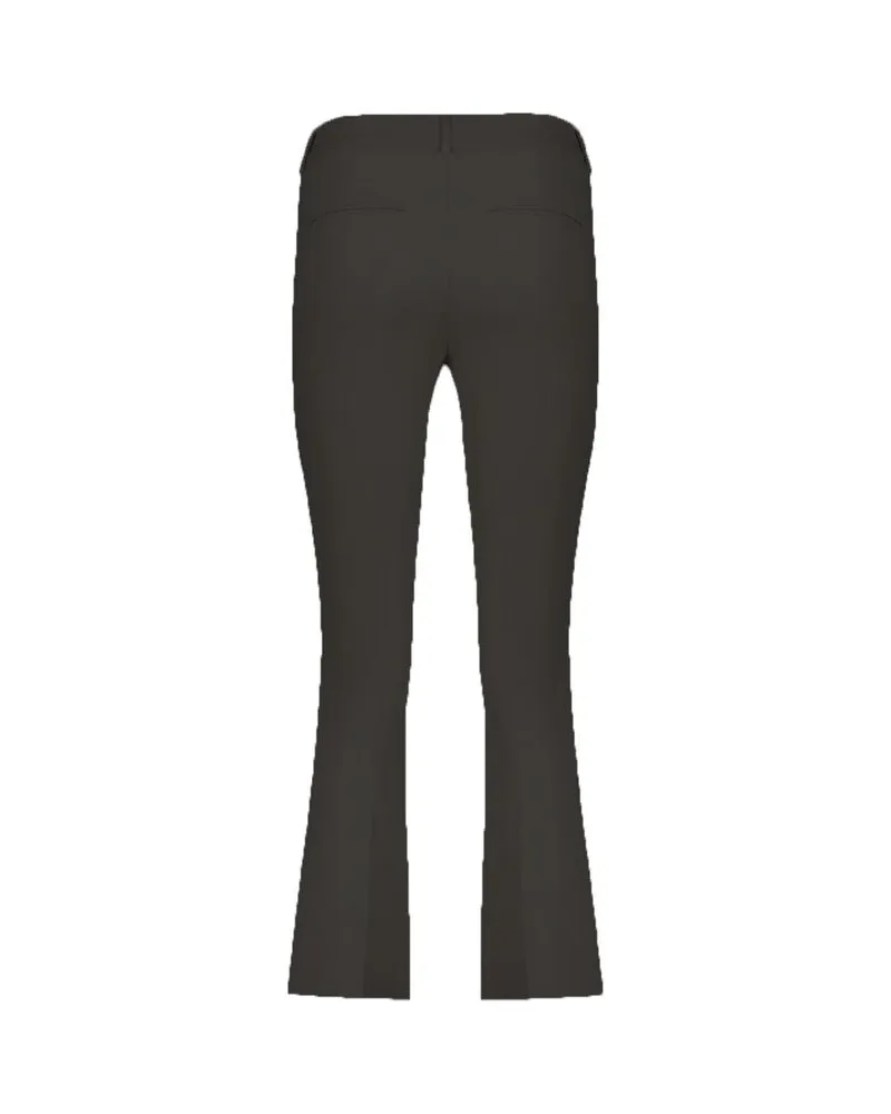 Herno Women's Black Elastane Flared Pants Black