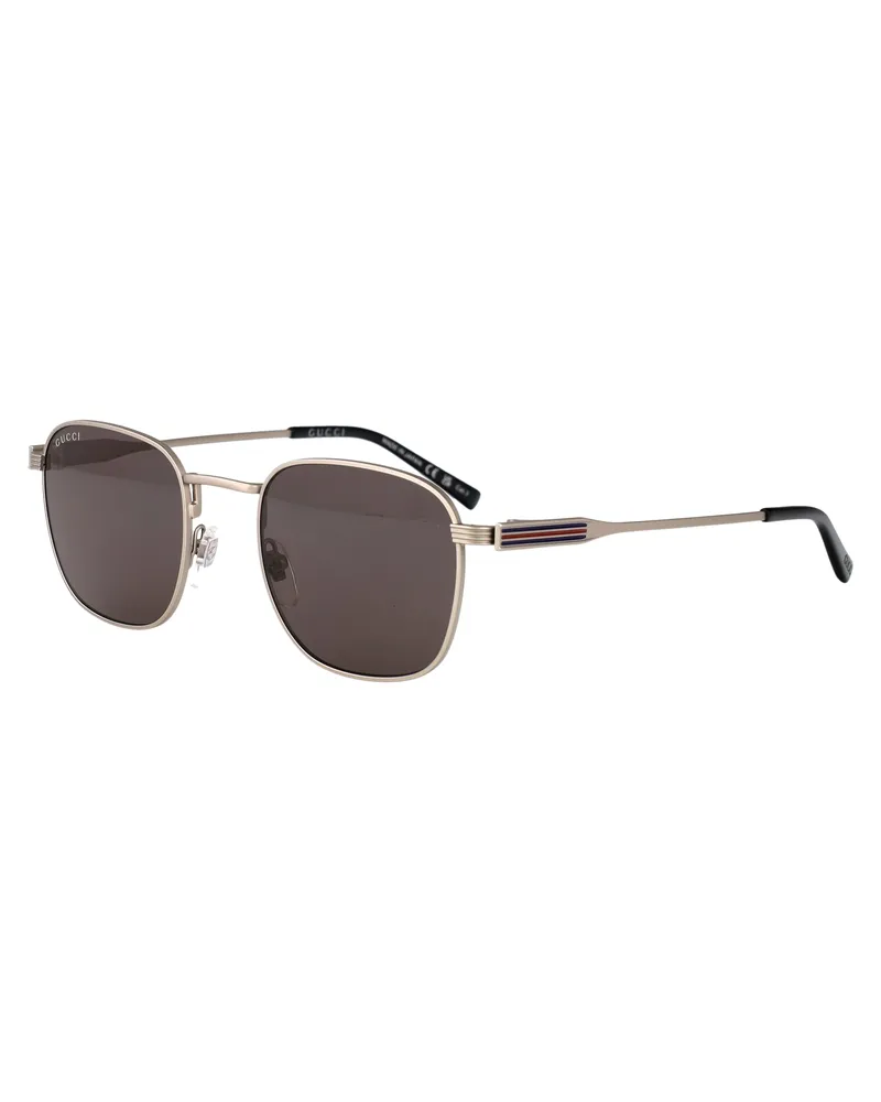 Gucci GG1876S Metal Frame Sunglasses — Silver Silver