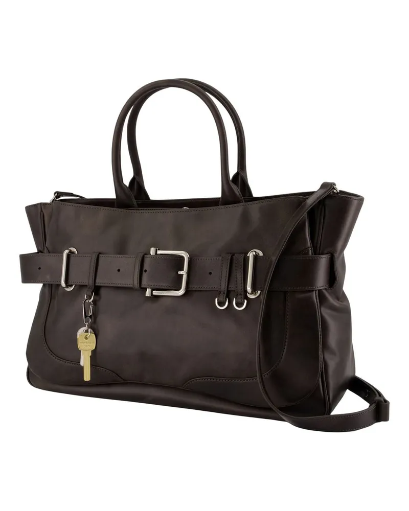 OSOI Women's Brocle Handbag -  Leather Brown Cowhide Bags Handbags-Purses Brown