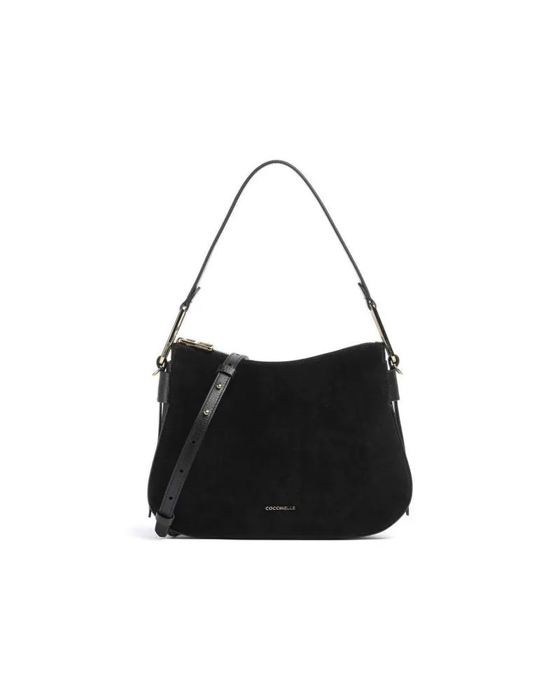 Coccinelle Women's Shoulder Bag Black Cowhide Shoulder-bags Black