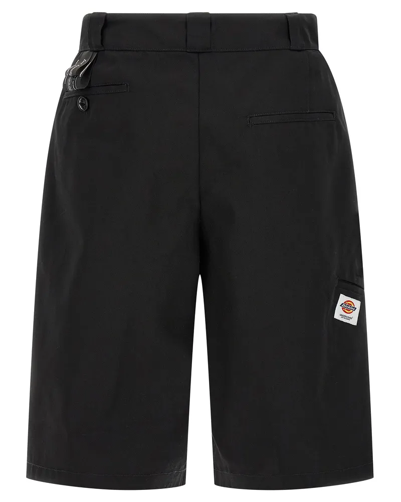 Undercover Men's Black Polyester Bermuda Shorts Black