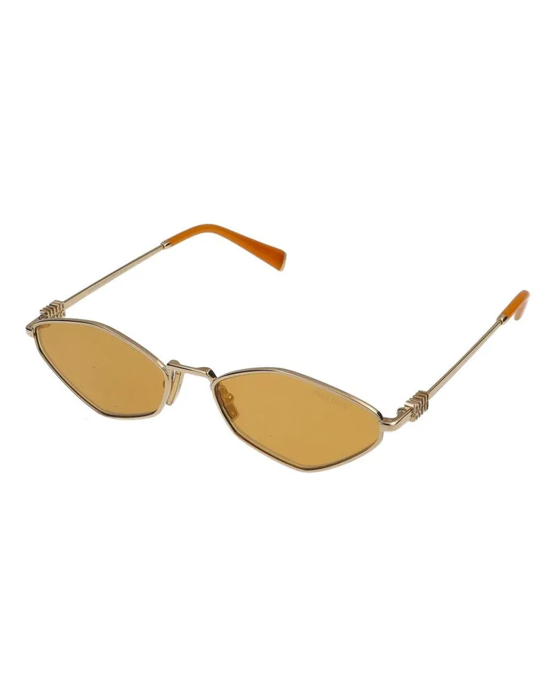 Miu Miu Women's Sunglasses Miu 0mu 56zs 5ak40d 17-140 Metal Gold