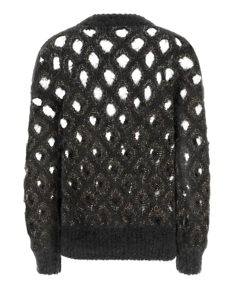 Brunello Cucinelli Grigio Scuro+piombo Maglieria Sweater Gray
