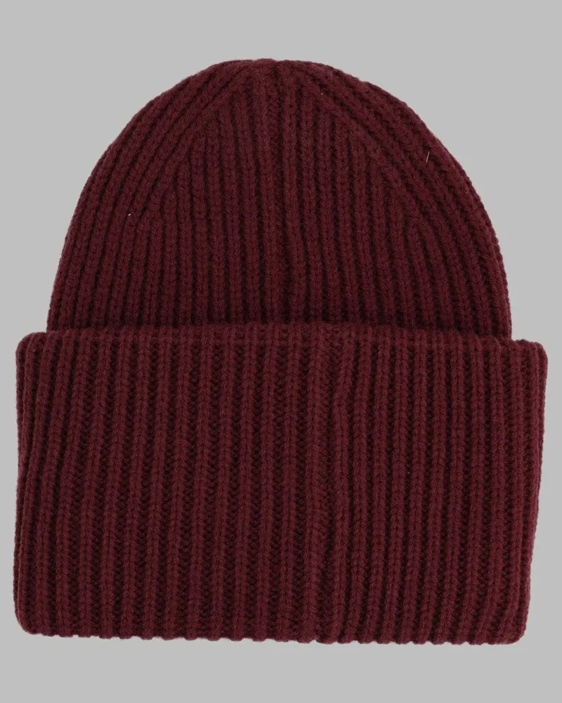 Amish AMX004CT82_XXXXC0249 Rib-Knit Beanie — Bordeaux Bordeaux