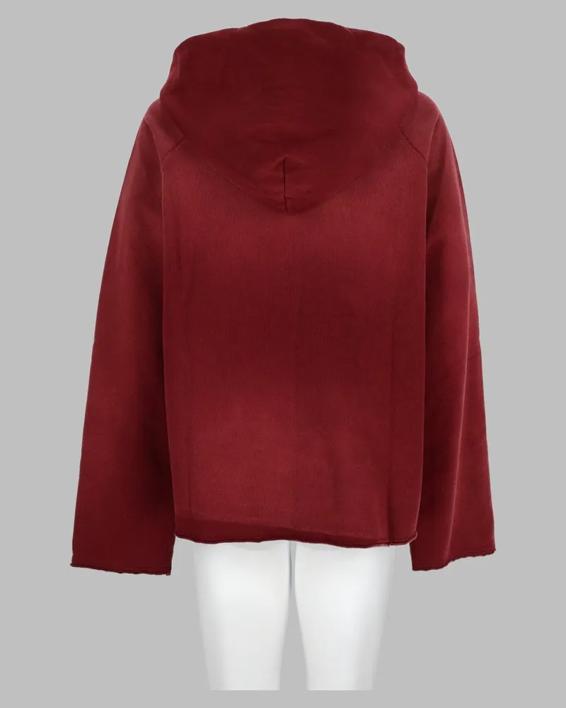 Amish Logo-Embroidered Cotton Sweatshirt — Red Red