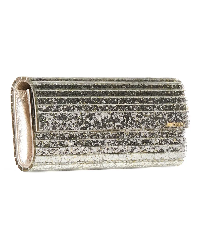 Jimmy Choo Women's Clutch Sweetie Gold Viscose Handbags Hand Bags Gold