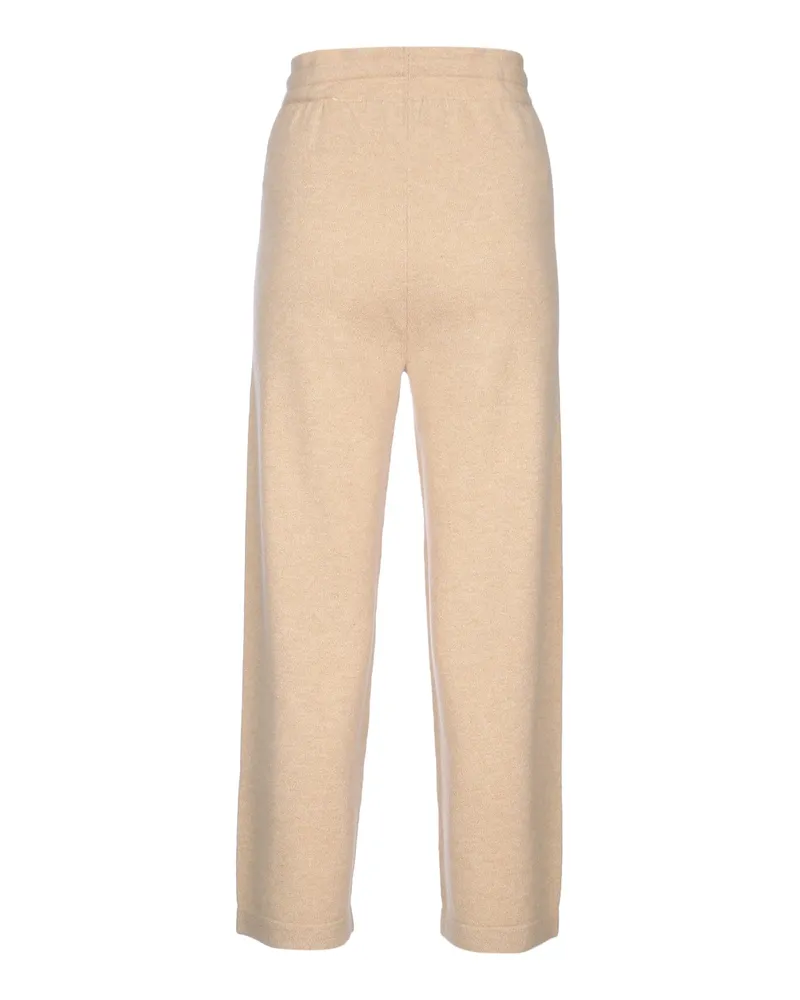 Elisabetta Franchi Women's Pantalone Tricot Honeymelange Pantaloni Trousers Beige