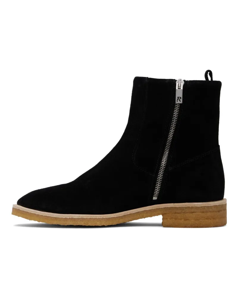 REPRESENT Men's Crepe Suede Chelsea Boot Black Rubber Sole Black
