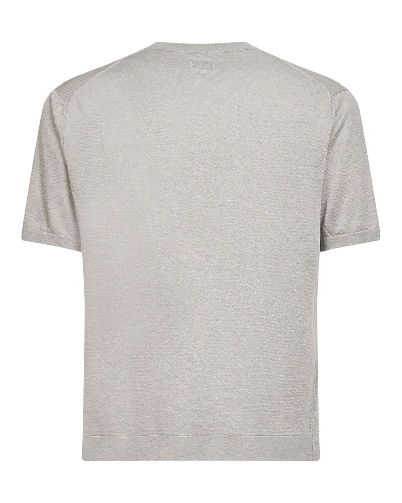 C.P. Company Linen T-Shirt — Gray Gray