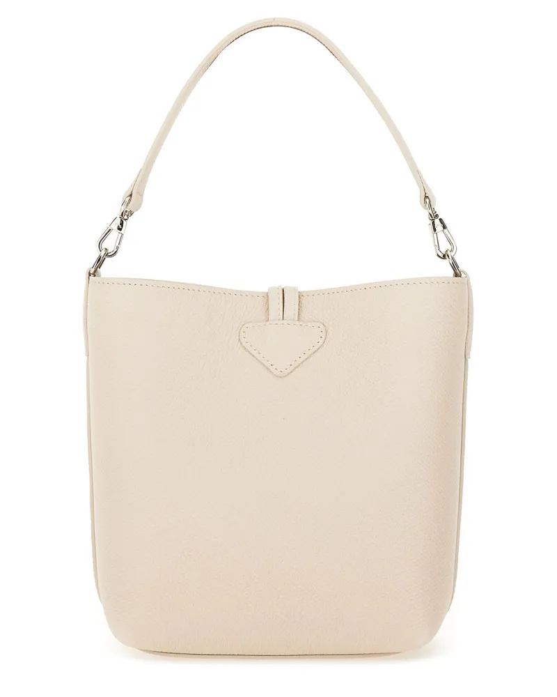 Longchamp Women's Bucket Bag Le Roseau White Shoulder White