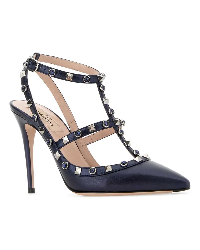 Valentino Garavani 8w0s0393elq F8y Purplishnavydarkindigo Scarpe Con Tacco High Heel Shoes Navy