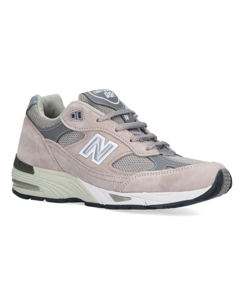 New Balance Women's Suede & Mesh Low-Top Sneaker Pink Leather Pink