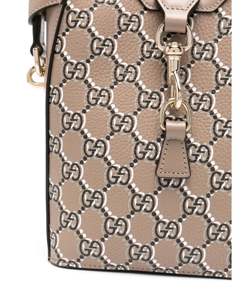 Gucci Women's Gg Shadow Mini Bucket Bag Brown > Shoulder Brown