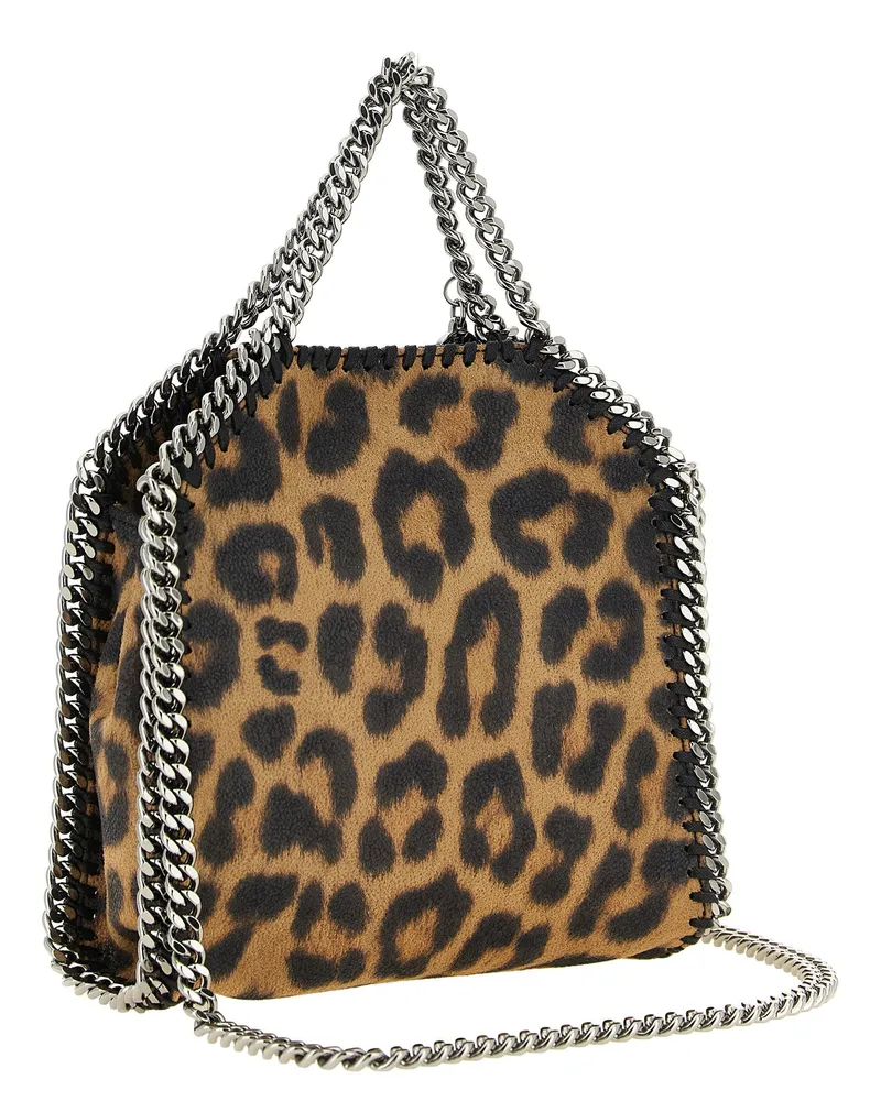 Stella McCartney Falabella Suede Shoulder Bag — Leopard Leopard