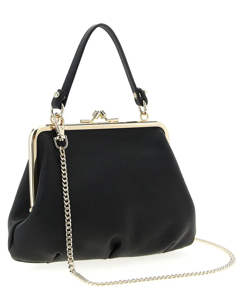 Vivienne Westwood Granny Frame Top Handle Bag — Black Black