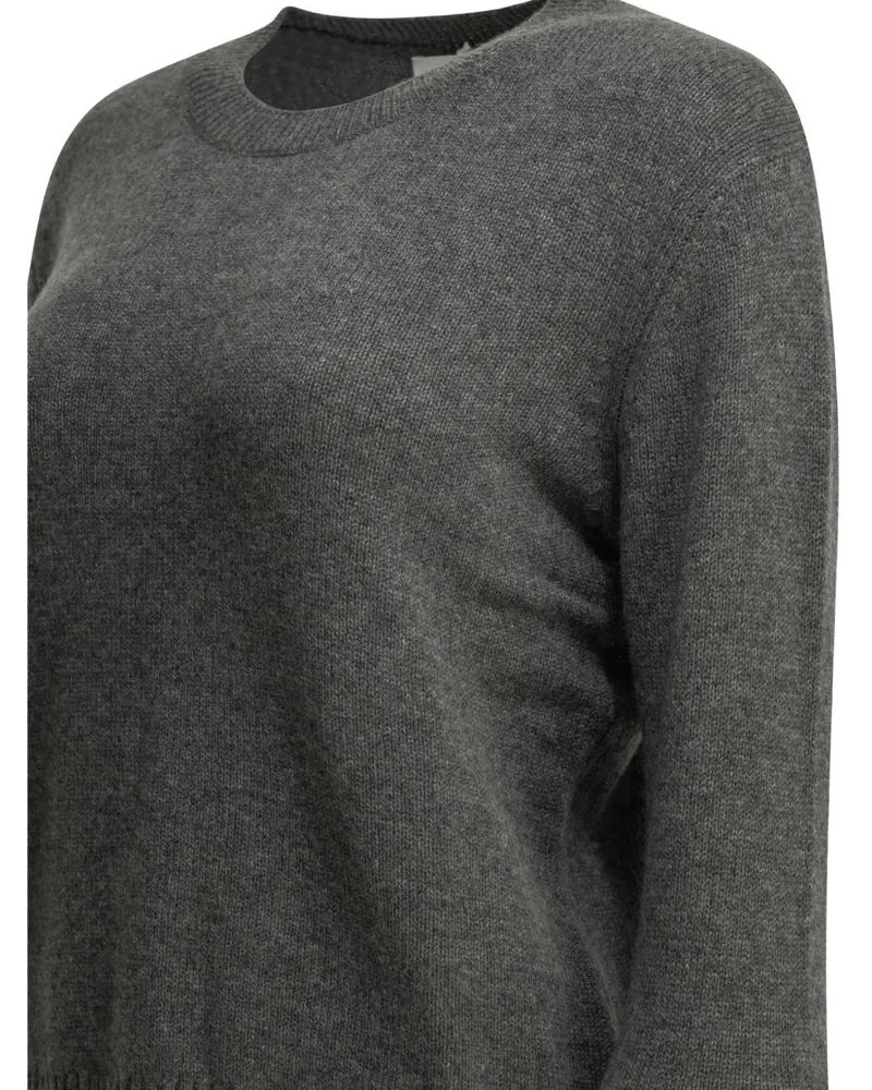 Lisa Yang Cashmere Crewneck Sweater — Gray Gray