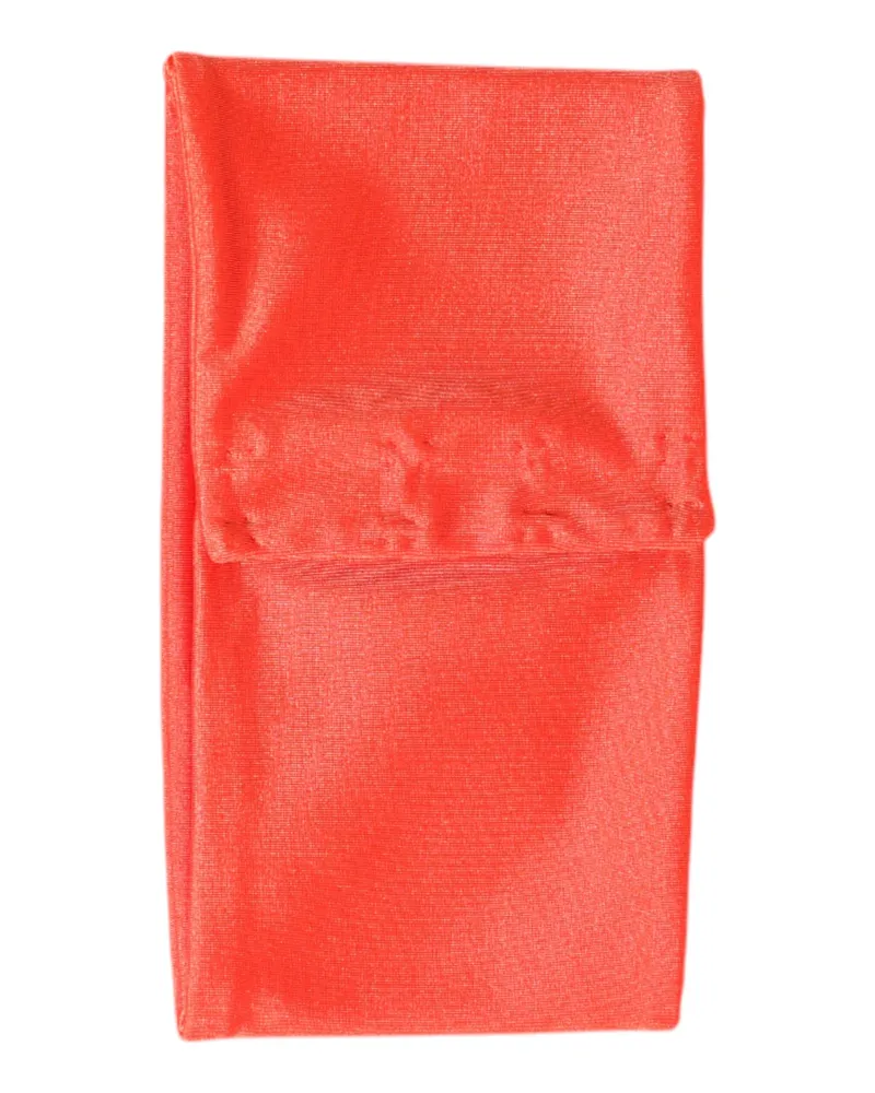Dolce & Gabbana Orange Nylon Stretch Women Neck Warmer Scarf Elastane Orange