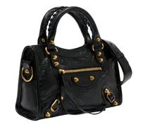 Women's Le City Mini Top Handle Bag Black Lambskin