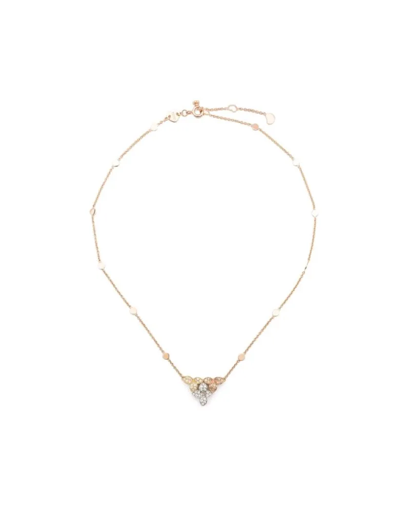 Pasquale Bruni Women's 18kt White,yellow,rose Gold Ama And Diamond Necklace Continuty Rose