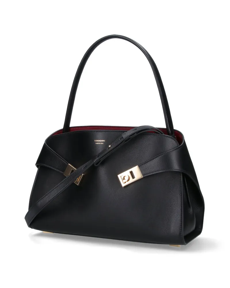 Ferragamo Women's Bags Black Calf Leather Black