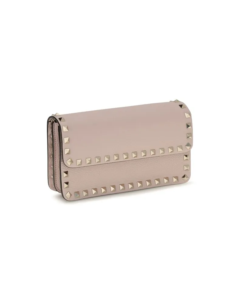 Valentino Garavani Women's Multicolor Calf Leather Bos Taurus Wallet Beige