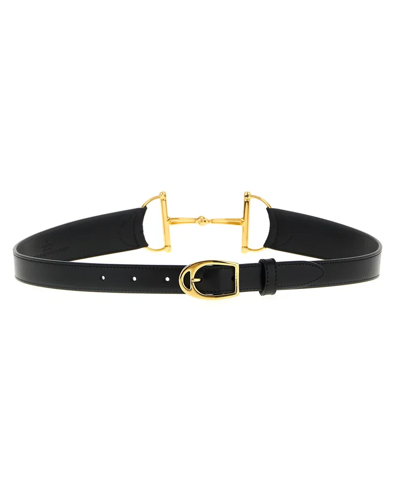 Gucci Women's Black Calfskin Regular Belt Black