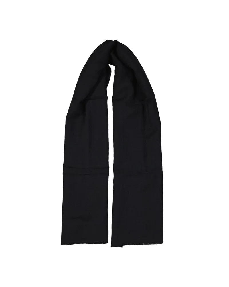 Givenchy Men's Black Virgin Wool Scarf Black