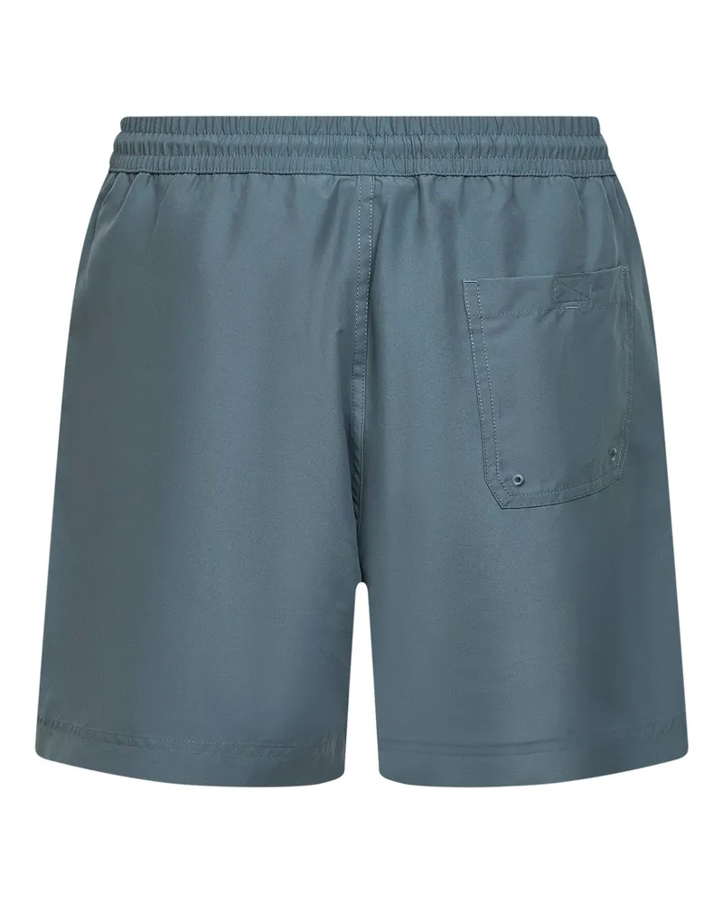 Carhartt WIP Men's Velvet Green Swim Trunks Polyester Beachwear Sea Clothing Green