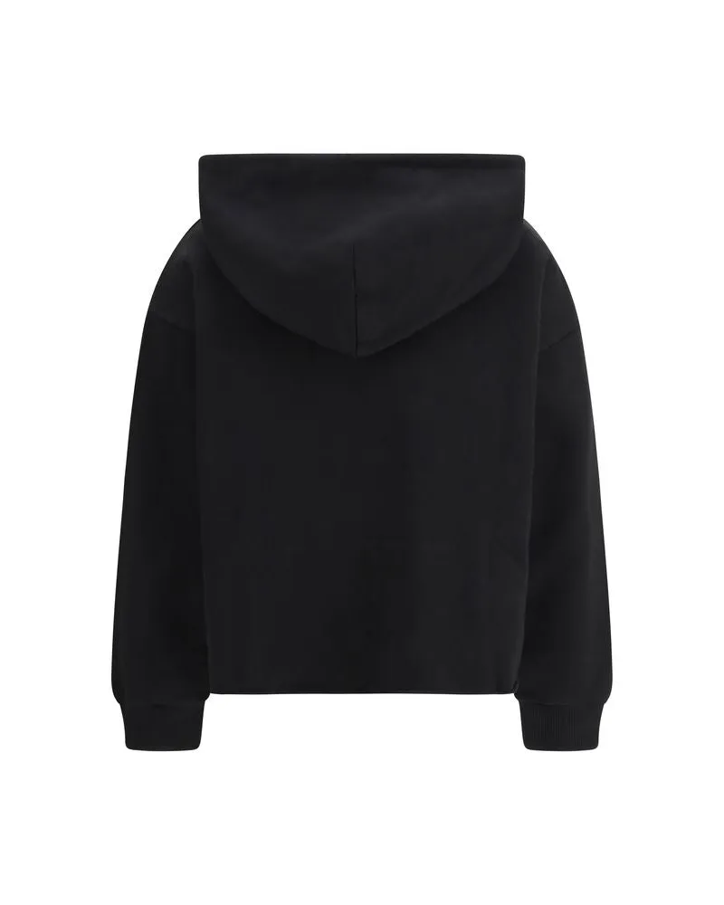 Maison Margiela Women Black Cotton Sweatshirt Clothing Black