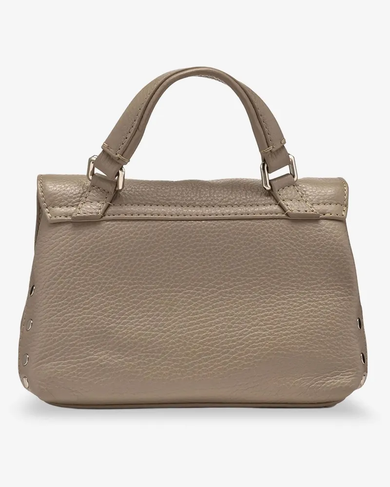 Zanellato Women's Crossbody Bag Baby Hammered Grey Leather Shoulder Gray