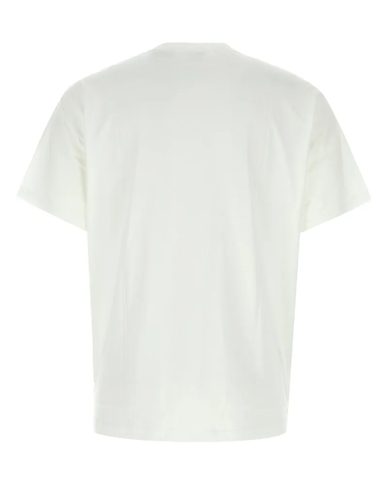 Burberry White Cotton T-Shirt T-shirts And Polos White