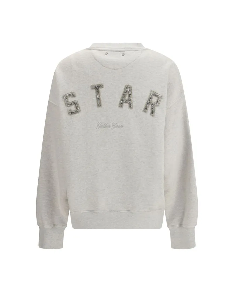 Golden Goose Women Gray Cotton Sweatshirt Clothing Gray