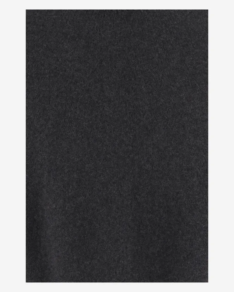 Giorgio Armani Women's Turtle-Neck Sweater Dark Grey Cashmere Gray