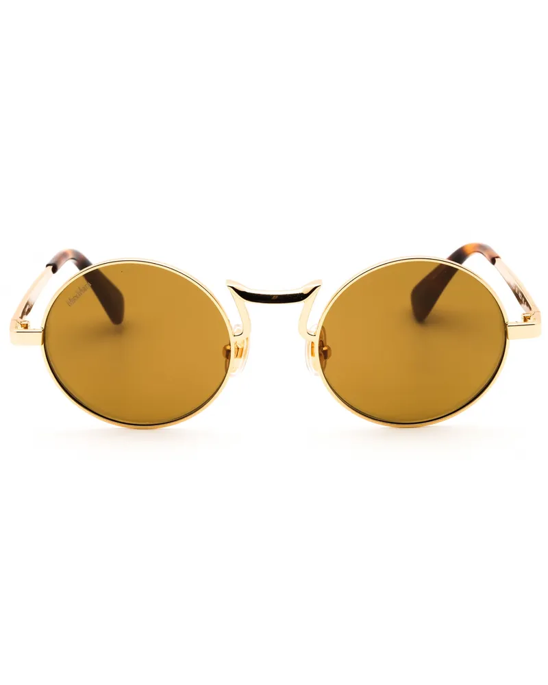 Max Mara Women's Mm0127 Sunglasses Gold Gold