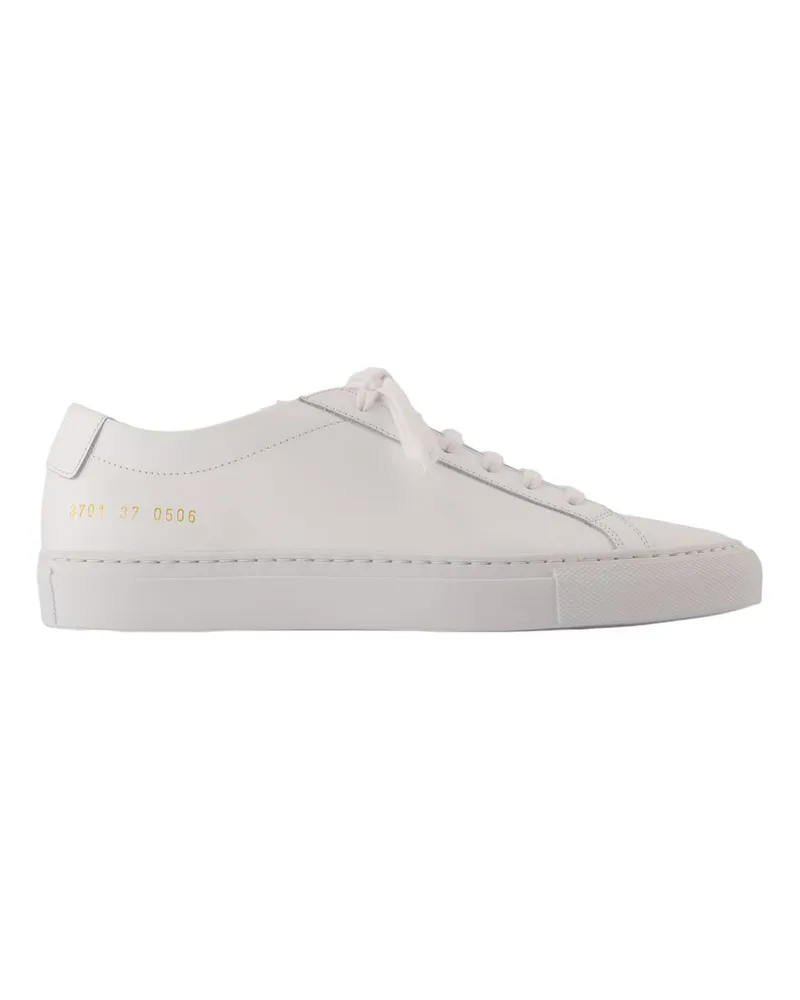 Common Projects Women's Original Achilles Low Sneakers -  Leather White Calfskin Shoes White