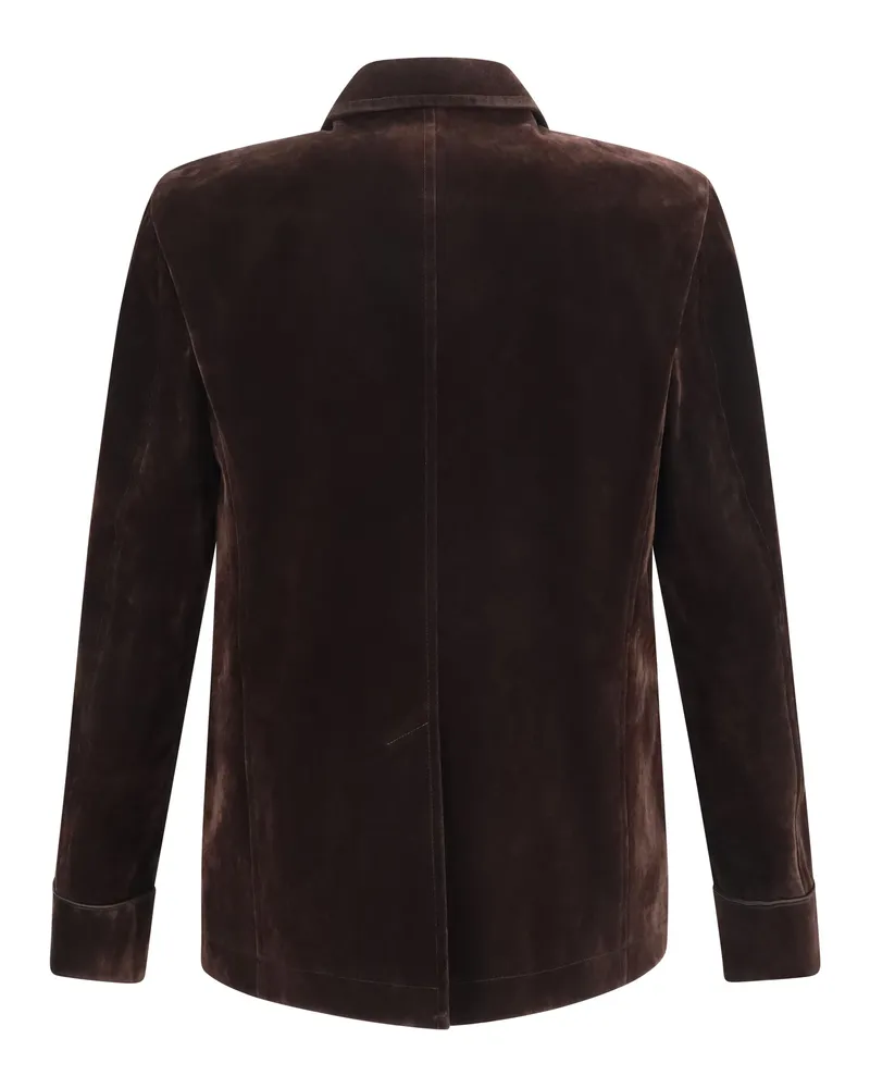 Tom Ford Men's Cotton-Blend Blazer Brown Multicolor Cotton; Viscose Jacket Brown