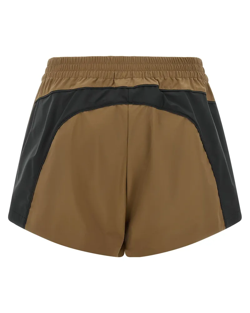 Balenciaga Women Brown Polyester Bermuda Shorts Brown