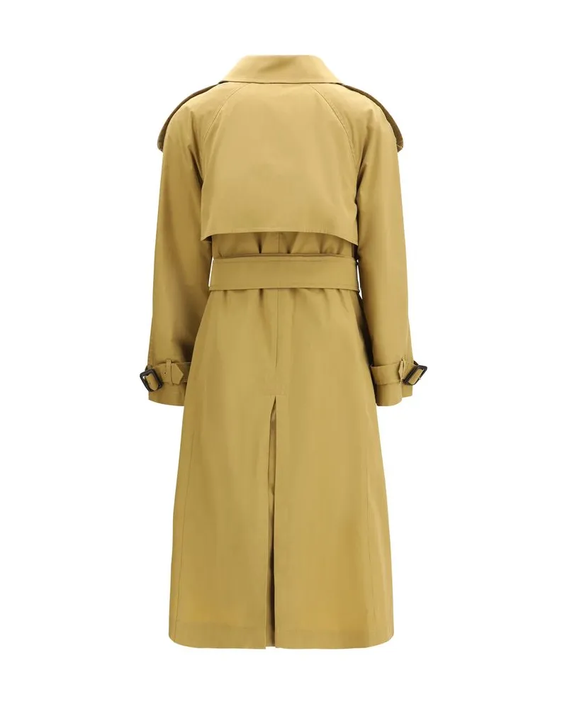 Burberry Women's Beige Polyester Trench Coat Clothing Beige