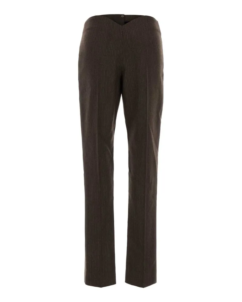 Alexander McQueen Wool Trousers — Brown Brown