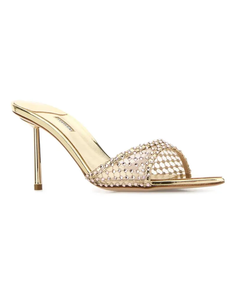Le Silla Women's Embellished Mesh Gilda Mules Platinno Sandali Sandal Gold