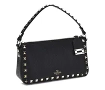 Rockstud Shoulder Bag — Black