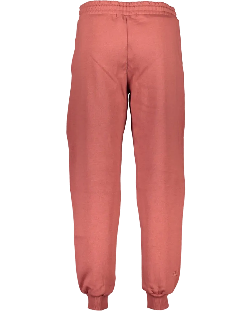 Calvin Klein Cotton-Blend Fleece-Lined Joggers — Red Red