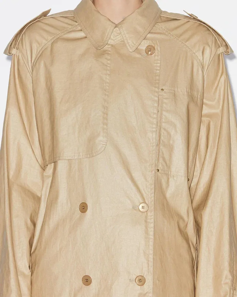 Isabel Marant Im E25 Coat — Natural Natural
