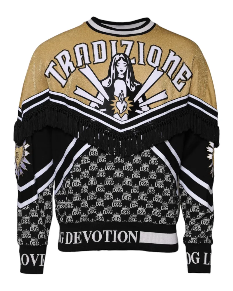 Dolce & Gabbana Men's Multicolor Tradizione E Devotion Sweatshirt Sweater Co+02+pa+pl Clothing Multicolor