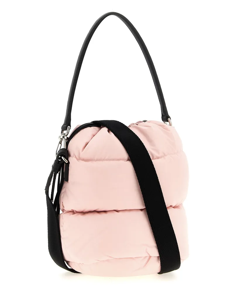 Moncler Women's Caradoc Bucket Bag Pink Polyamide Pink
