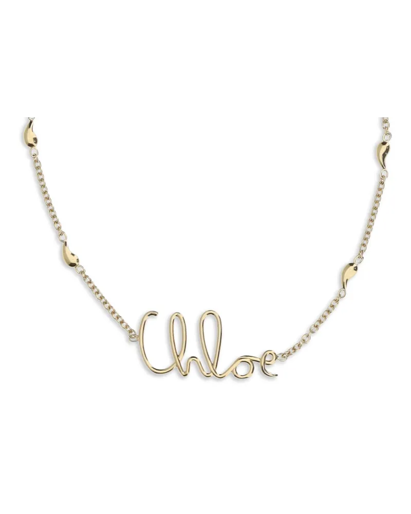 Chloé Women's Necklace Iconic Vintage Gold Brass Necklaces Gold