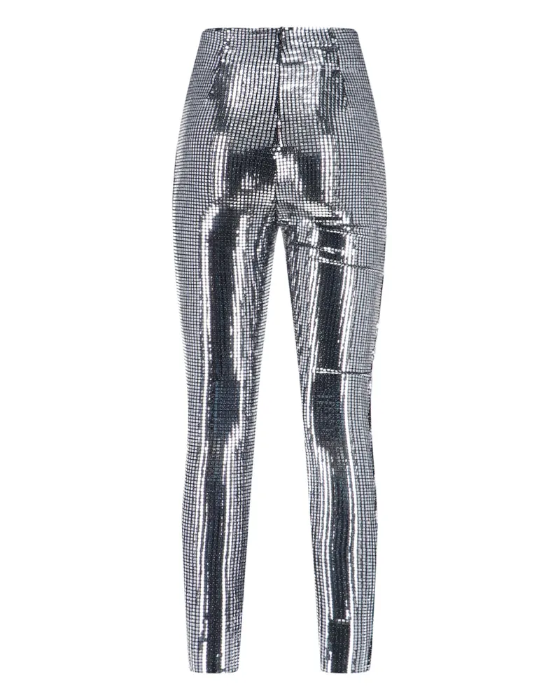 Maison Margiela Women's Trousers Silver Polyamide Silver