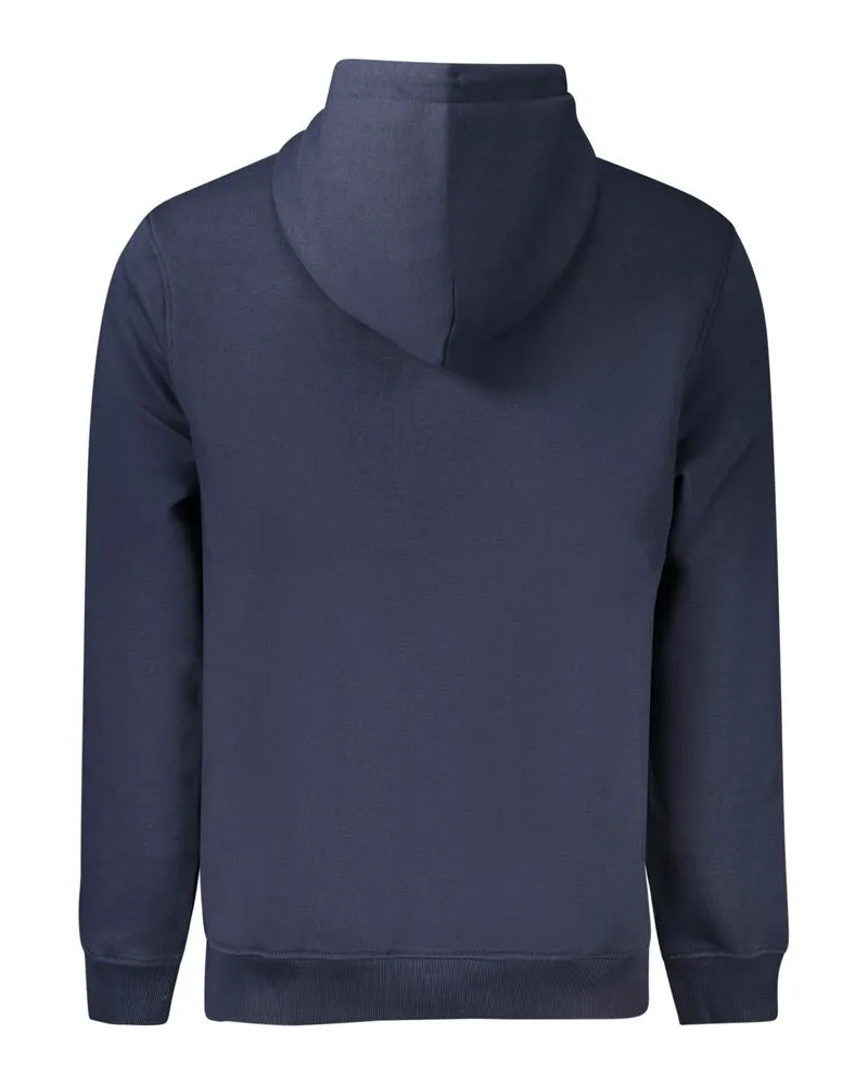 Tommy Hilfiger Logo-Embroidered Cotton Hoodie — Blue Blue