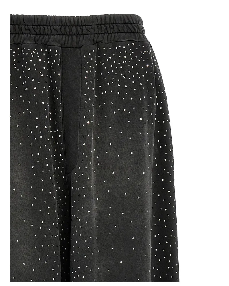 Giuseppe di Morabito Rhinestone-Embellished Joggers — Black Black